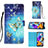 Handytasche Stand Schutzhülle Flip Leder Hülle Modisch Muster Y03B für Samsung Galaxy A21