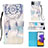Handytasche Stand Schutzhülle Flip Leder Hülle Modisch Muster Y03B für Samsung Galaxy A22s 5G