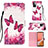 Handytasche Stand Schutzhülle Flip Leder Hülle Modisch Muster Y03B für Samsung Galaxy A72 4G Pink