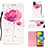 Handytasche Stand Schutzhülle Flip Leder Hülle Modisch Muster Y03B für Samsung Galaxy M40S Rosa