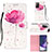 Handytasche Stand Schutzhülle Flip Leder Hülle Modisch Muster Y03B für Samsung Galaxy Note 20 Ultra 5G Rosa
