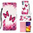Handytasche Stand Schutzhülle Flip Leder Hülle Modisch Muster Y03B für Samsung Galaxy Quantum2 5G Pink