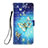 Handytasche Stand Schutzhülle Flip Leder Hülle Modisch Muster Y03B für Xiaomi Redmi Note 9S Blau