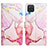 Handytasche Stand Schutzhülle Flip Leder Hülle Modisch Muster Y04B für Samsung Galaxy A12 Rosa
