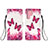 Handytasche Stand Schutzhülle Flip Leder Hülle Modisch Muster Y04B für Samsung Galaxy S21 Ultra 5G Pink