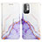 Handytasche Stand Schutzhülle Flip Leder Hülle Modisch Muster Y04B für Xiaomi POCO M3 Pro 5G Violett
