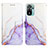 Handytasche Stand Schutzhülle Flip Leder Hülle Modisch Muster Y04B für Xiaomi Redmi Note 10 4G Violett