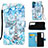 Handytasche Stand Schutzhülle Flip Leder Hülle Modisch Muster Y05B für Samsung Galaxy S21 5G