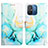 Handytasche Stand Schutzhülle Flip Leder Hülle Modisch Muster YB1 für Xiaomi Poco C55 Grün
