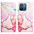 Handytasche Stand Schutzhülle Flip Leder Hülle Modisch Muster YB1 für Xiaomi Poco C55 Rosa