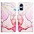 Handytasche Stand Schutzhülle Flip Leder Hülle Modisch Muster YB4 für Sony Xperia 5 V Rosa