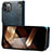 Handytasche Stand Schutzhülle Flip Leder Hülle MT5 für Apple iPhone 15 Pro