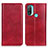 Handytasche Stand Schutzhülle Flip Leder Hülle N01P für Motorola Moto E20 Rot