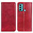 Handytasche Stand Schutzhülle Flip Leder Hülle N01P für Motorola Moto G60 Rot