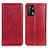 Handytasche Stand Schutzhülle Flip Leder Hülle N01P für Oppo F19 Rot
