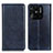 Handytasche Stand Schutzhülle Flip Leder Hülle N01P für Xiaomi Redmi 10 India Blau