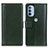 Handytasche Stand Schutzhülle Flip Leder Hülle N02P für Motorola Moto G41 Grün
