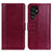 Handytasche Stand Schutzhülle Flip Leder Hülle N02P für Samsung Galaxy S21 Ultra 5G Rot