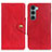 Handytasche Stand Schutzhülle Flip Leder Hülle N03P für Motorola Moto G200 5G Rot