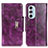 Handytasche Stand Schutzhülle Flip Leder Hülle N04P für Motorola Moto Edge X30 5G Violett