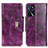 Handytasche Stand Schutzhülle Flip Leder Hülle N04P für Oppo A16s Violett