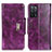 Handytasche Stand Schutzhülle Flip Leder Hülle N04P für Oppo A53s 5G Violett