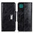Handytasche Stand Schutzhülle Flip Leder Hülle N04P für Samsung Galaxy A22s 5G Schwarz