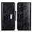 Handytasche Stand Schutzhülle Flip Leder Hülle N04P für Xiaomi Redmi 9 India Schwarz