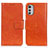 Handytasche Stand Schutzhülle Flip Leder Hülle N05P für Motorola Moto E32 Orange
