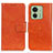 Handytasche Stand Schutzhülle Flip Leder Hülle N05P für Motorola Moto Edge 40 5G Orange