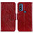 Handytasche Stand Schutzhülle Flip Leder Hülle N05P für Motorola Moto G Pure Rot
