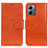 Handytasche Stand Schutzhülle Flip Leder Hülle N05P für Motorola Moto G14 Orange