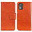 Handytasche Stand Schutzhülle Flip Leder Hülle N05P für Nokia C02 Orange