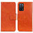 Handytasche Stand Schutzhülle Flip Leder Hülle N05P für Oppo A53s 5G Orange