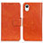 Handytasche Stand Schutzhülle Flip Leder Hülle N05P für Samsung Galaxy A23e 5G Orange