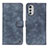 Handytasche Stand Schutzhülle Flip Leder Hülle N06P für Motorola Moto E32 Blau