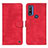 Handytasche Stand Schutzhülle Flip Leder Hülle N06P für Motorola Moto G Pure Rot