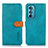 Handytasche Stand Schutzhülle Flip Leder Hülle N07P für Motorola Moto Edge 30 5G Cyan