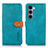 Handytasche Stand Schutzhülle Flip Leder Hülle N07P für Motorola Moto Edge S30 5G Cyan