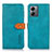 Handytasche Stand Schutzhülle Flip Leder Hülle N07P für Motorola Moto G14 Cyan