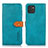Handytasche Stand Schutzhülle Flip Leder Hülle N07P für Samsung Galaxy A03 Cyan
