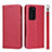 Handytasche Stand Schutzhülle Flip Leder Hülle N12 für Huawei P40 Pro Rot
