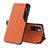 Handytasche Stand Schutzhülle Flip Leder Hülle Q02H für Xiaomi Redmi 10 4G Orange
