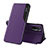Handytasche Stand Schutzhülle Flip Leder Hülle Q02H für Xiaomi Redmi Note 10 4G Violett
