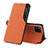 Handytasche Stand Schutzhülle Flip Leder Hülle Q04H für Samsung Galaxy M53 5G Orange