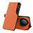 Handytasche Stand Schutzhülle Flip Leder Hülle QH1 für Huawei Honor X9a 5G Orange