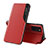 Handytasche Stand Schutzhülle Flip Leder Hülle QH1 für Samsung Galaxy A03s Rot