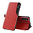 Handytasche Stand Schutzhülle Flip Leder Hülle QH1 für Samsung Galaxy A14 4G Rot