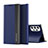 Handytasche Stand Schutzhülle Flip Leder Hülle QH1 für Samsung Galaxy A33 5G Blau