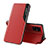 Handytasche Stand Schutzhülle Flip Leder Hülle QH1 für Samsung Galaxy A51 5G Rot